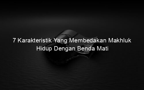 7 Karakteristik Yang Membedakan Makhluk Hidup Dengan Benda Mati
