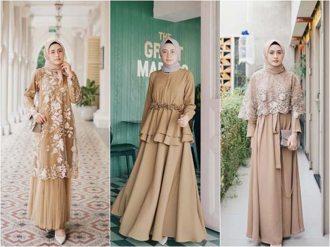 Inspirasi Dress Lamaran Hijab Trend Tahun Ini, Bisa Dibuat Couple!
