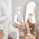 9 Style OOTD Kemeja Putih Hijab dengan Jeans, Rok, Kulot
