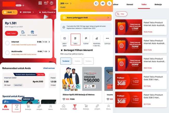 Cara Mendapatkan Poin Sesuai Jenis Kartu