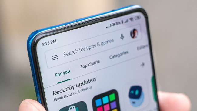 Menggunakan Google Play Store