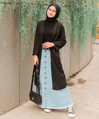 OOTD Rok Jeans Light Blue