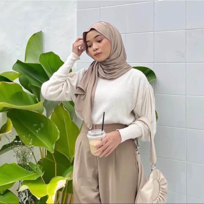 Pashmina Kaos OOTD Kekinian