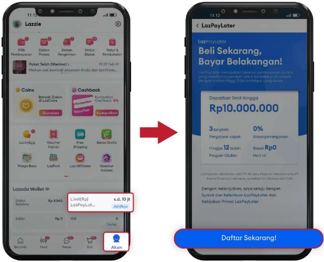 Penyebab Lazada Paylater Tidak Muncul