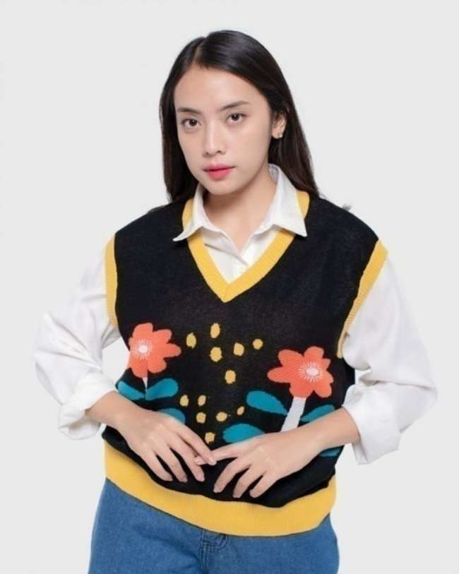 Rompi Rajut Floral