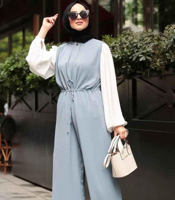 Soft Blue Overall Celana