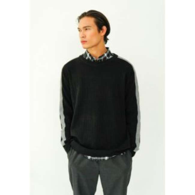 Sweater Rajut Polos dan Kemeja