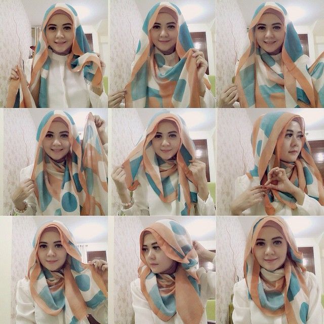 Tutorial Hijab Segi Empat Menutup Dada yang Anti Mainstream