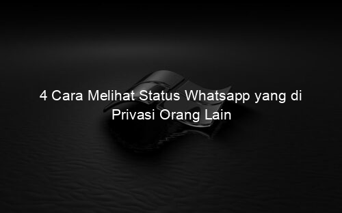 4 Cara Melihat Status Whatsapp yang di Privasi Orang Lain