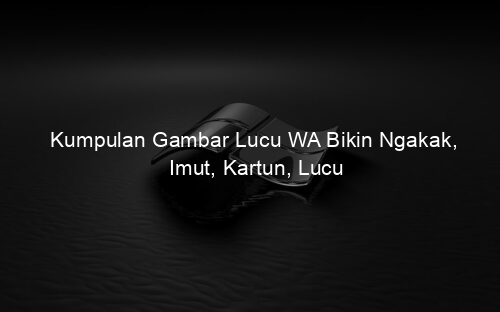 Kumpulan Gambar Lucu WA Bikin Ngakak, Imut, Kartun, Lucu