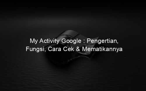 My Activity Google : Pengertian, Fungsi, Cara Cek & Mematikannya
