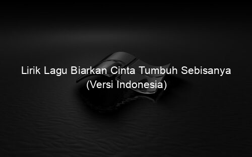 Lirik Lagu Biarkan Cinta Tumbuh Sebisanya (Versi Indonesia)