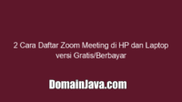 2 Cara Daftar Zoom Meeting di HP dan Laptop versi Gratis/Berbayar