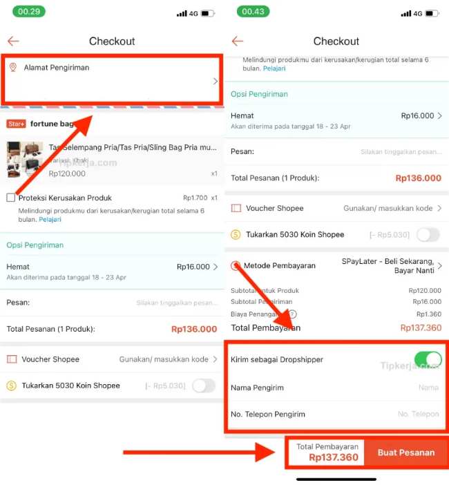 Cara Jadi Dropship di Shopee