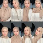 7 Tutorial Pashmina Simple Semua Bahan Menutup Dada
