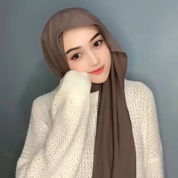 1449 5 tutorial pashmina kaos simple kekinian bikin makin cantik