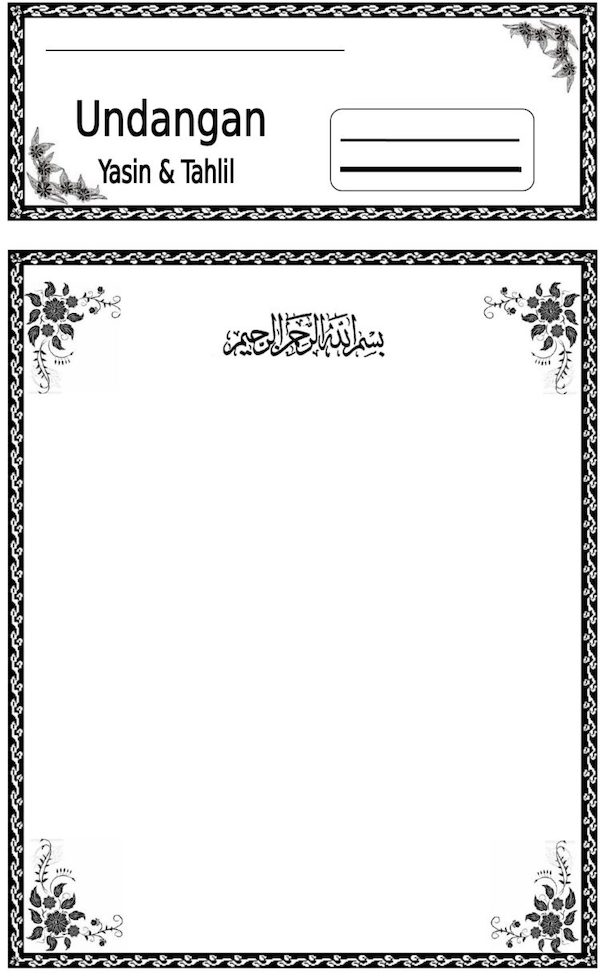 Link Download Undangan Tahlil + Templatenya Lengkap Siap Edit