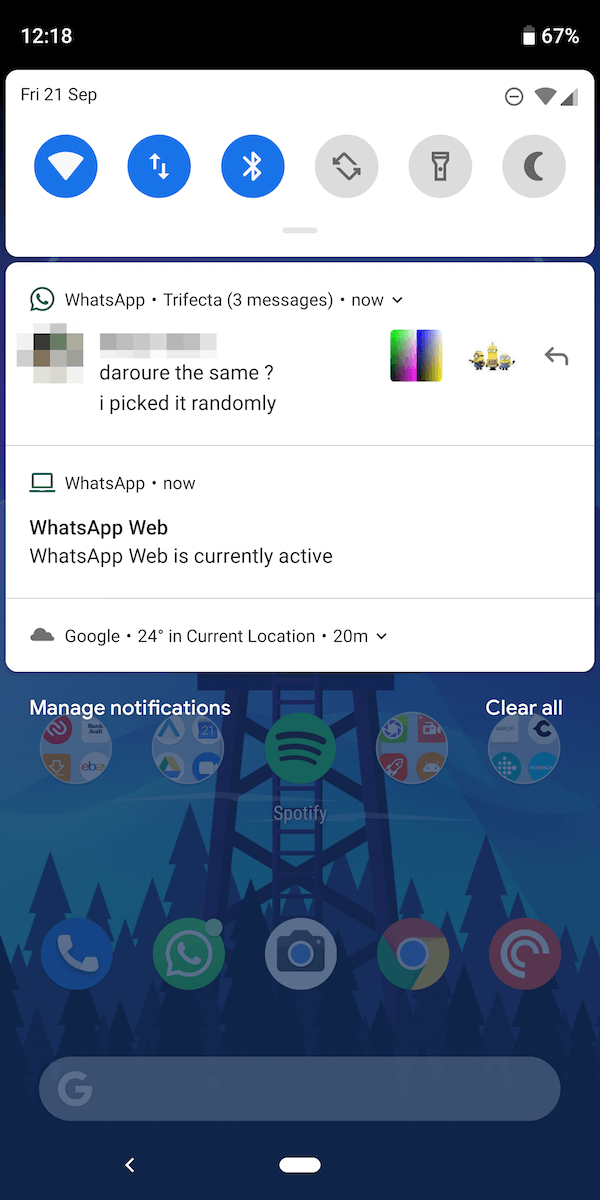 Atur Notifikasi di Layar