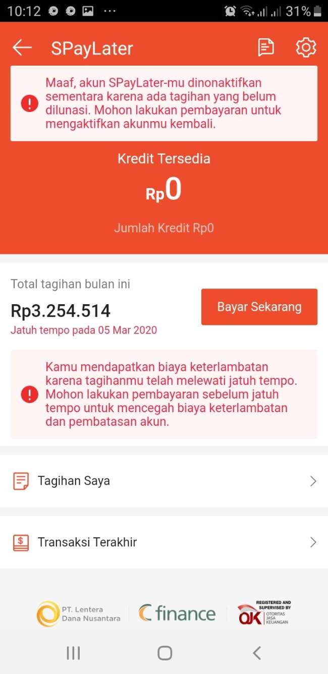 Berapa Denda Shopee Pinjam