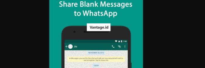 Cara Kirim Blank Message Di Aplikasi WhatsApp