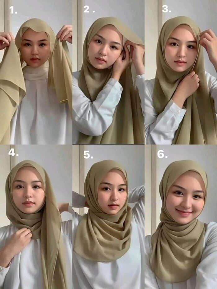 Gaya Pashmina Tampil Manis
