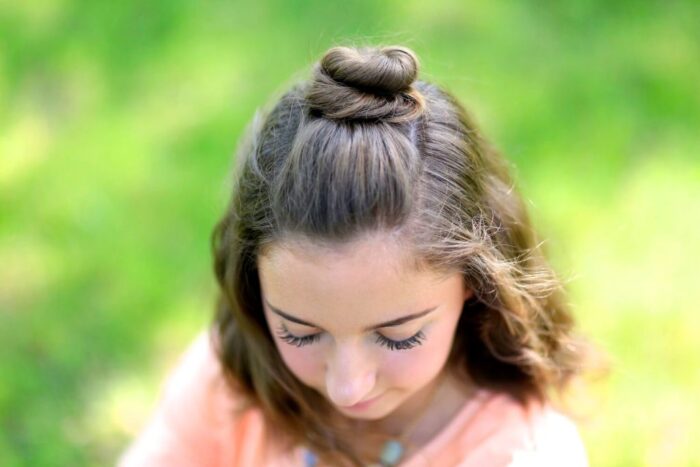 Half Hair Bun
