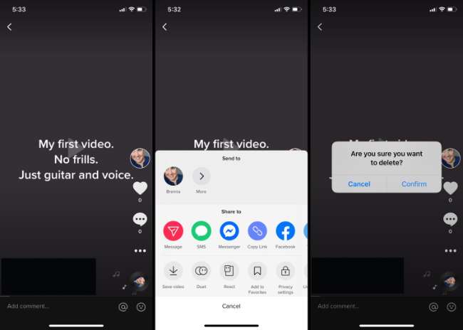 Hapus Video Satu per Satu