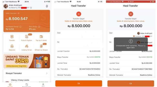 Kenapa Seabank Error Hari Ini?