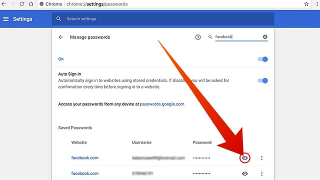 Lewat passwords google