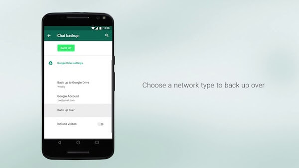 Melakukan Backup Chat