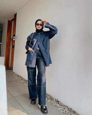OOTD Celana Cargo Denim Style