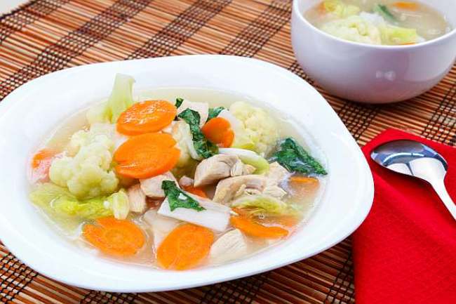 Resep Capcay Sayur Ayam Kuah Putih