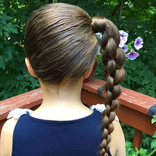 Side Braided Ponytail