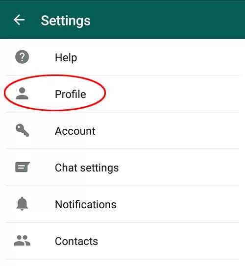 Ubah Informasi Profil WA