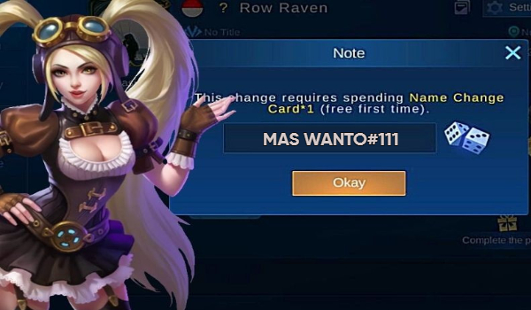 3330+ Nickname ML Keren Yang Belum Digunakan Terbaru