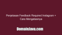Penjelasan Feedback Required Instagram + Cara Mengatasinya