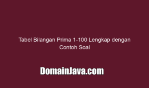 Tabel Bilangan Prima 1-100 Lengkap dengan Contoh Soal
