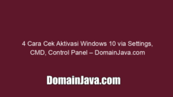 4 Cara Cek Aktivasi Windows 10 via Settings, CMD, Control Panel – DomainJava.com
