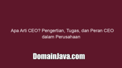 Apa Arti CEO? Pengertian, Tugas, dan Peran CEO dalam Perusahaan