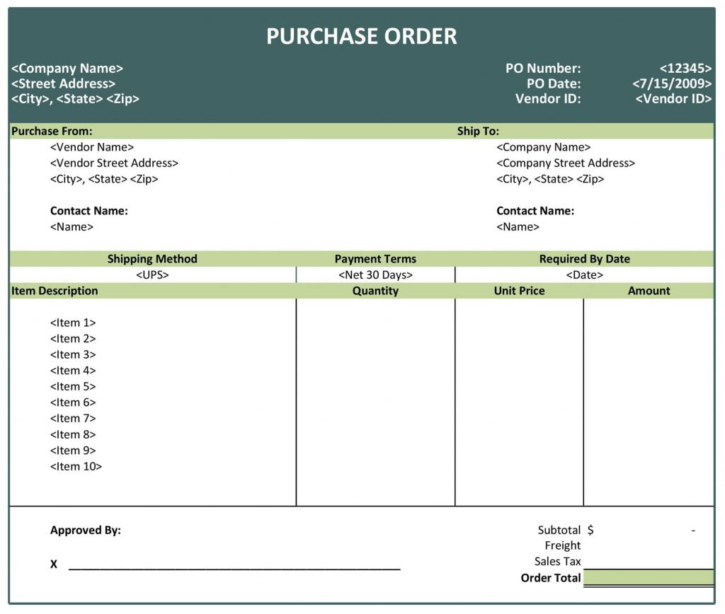 Pengertian, Fungsi, Cara Buat dan Contoh Purchase Order