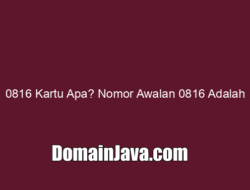 0816 Kartu Apa? Nomor Awalan 0816 Adalah