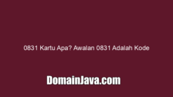0831 Kartu Apa? Awalan 0831 Adalah Kode