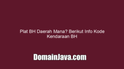 Plat BH Daerah Mana? Berikut Info Kode Kendaraan BH